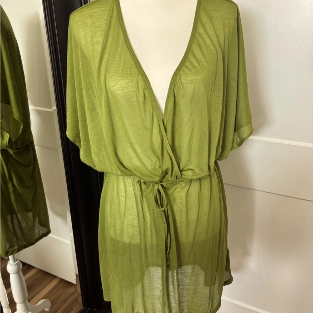 H&M Swim | Green kimono coverup
